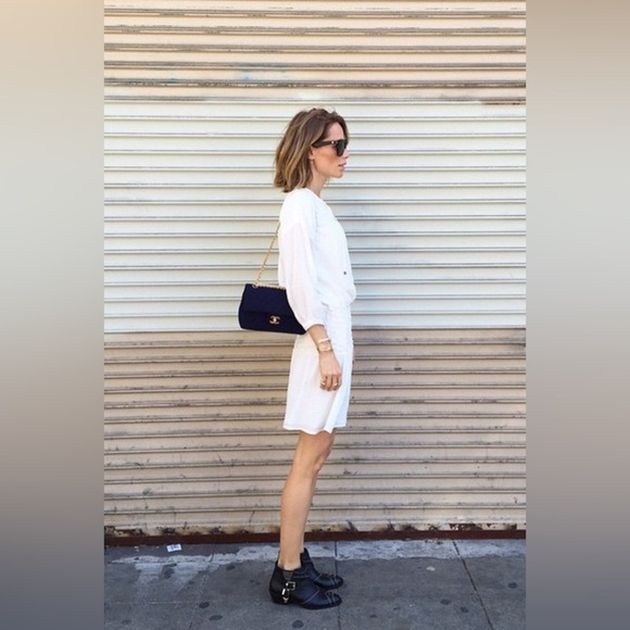 ANINE BING Flowy Tassel Blouse in Sheer White Size Large - Picture 2 of 6